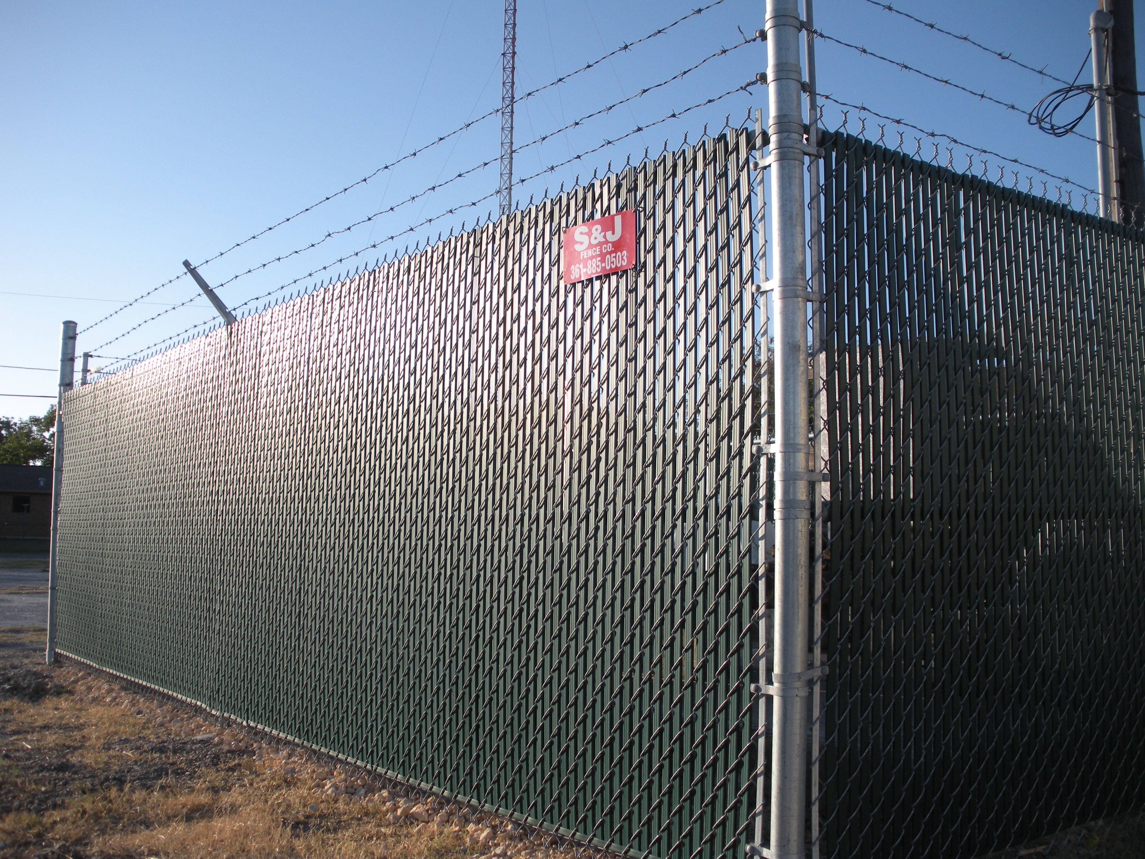 Commercial fencing installed by S & J Fence Co.